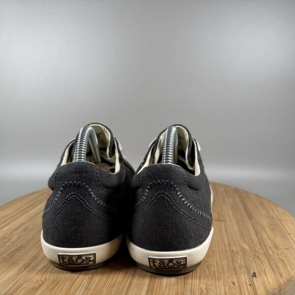 Taos Star Canvas Sneakers Womens 7 Grey Low Top Lace Up Shoes - Picture 4 of 8